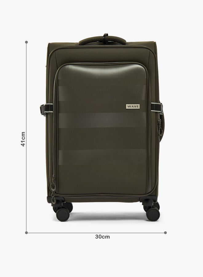 Wave Striped Softcase Trolley Bag With Retractable Handle - Image 2